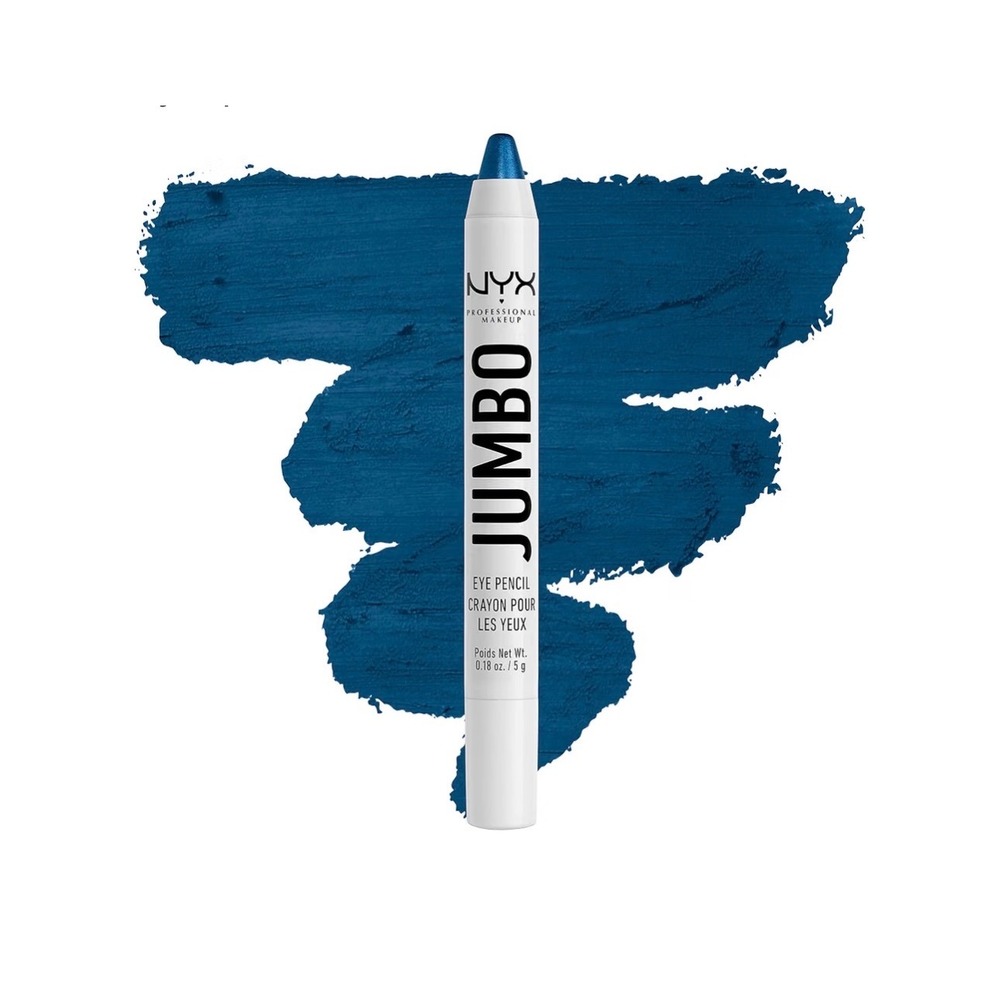 NYX Professional Makeup Jumbo Eye Pencil Blueberry Pop 641 Blue Eyeshadow Crayon